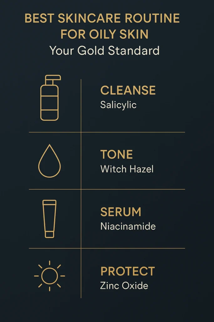 Oily skin skincare routine