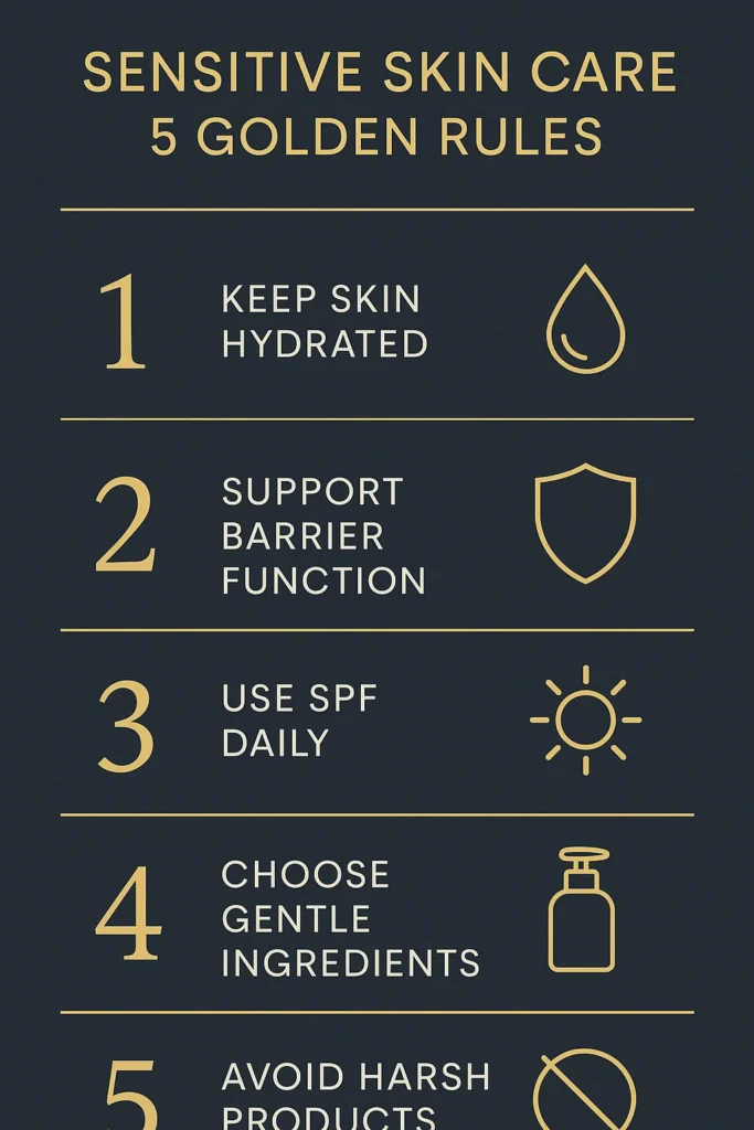 sensitive skin care rules