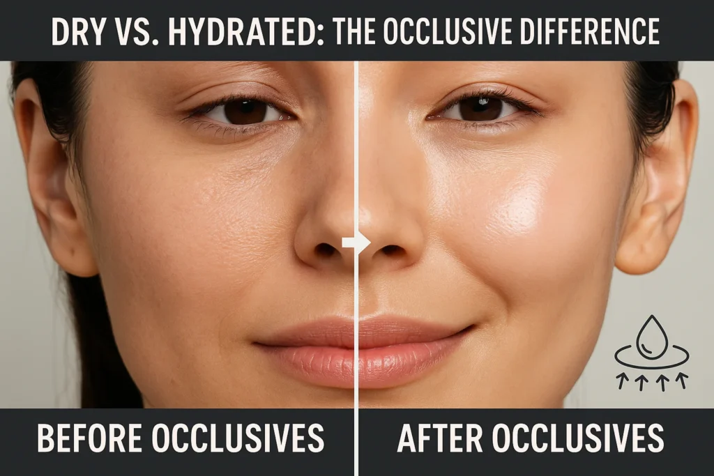 Skin hydration difference