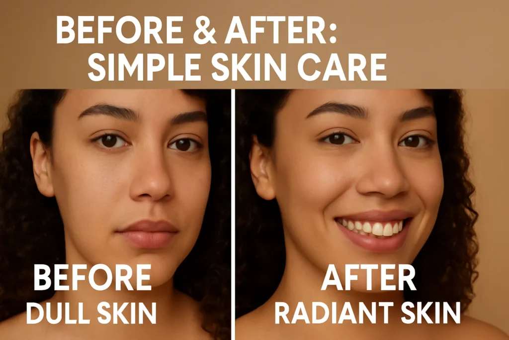 Before & After: Simple Skin Care