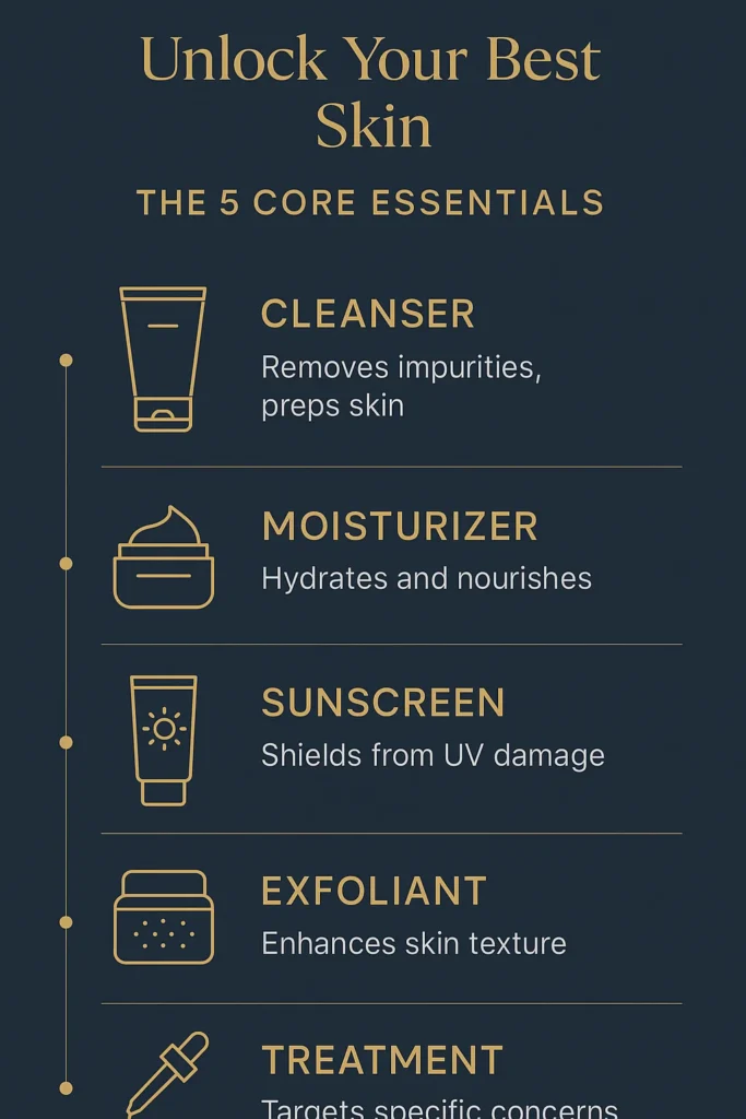 Unlock Your Best Skin: The 5 Core Essentials